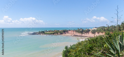 cliffs of Tabatinga in Natal, Brazil
