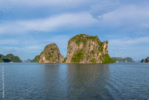 Beautiful island landscape of Halong Bay