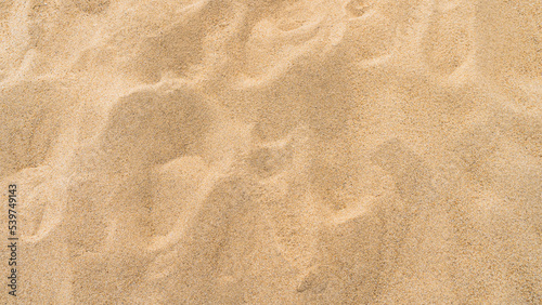 Sand beach texture background top view