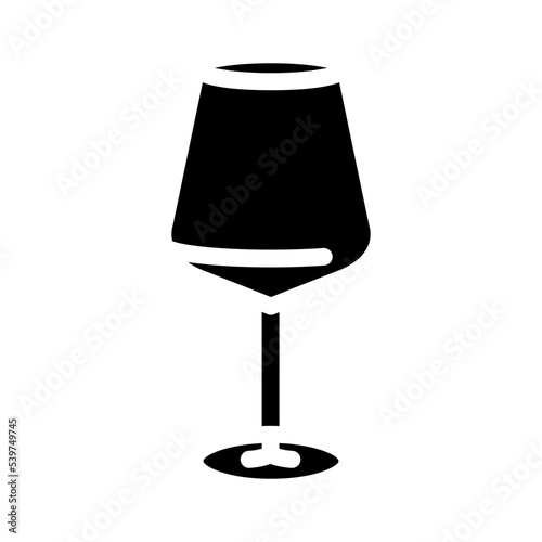 cabernet wine glass glyph icon vector. cabernet wine glass sign. isolated symbol illustration
