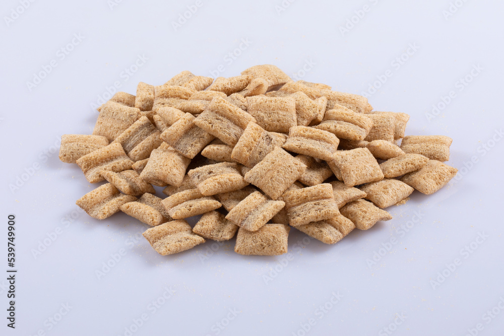 Pillow chips isolated in white background Pillow chips isolated in white background
