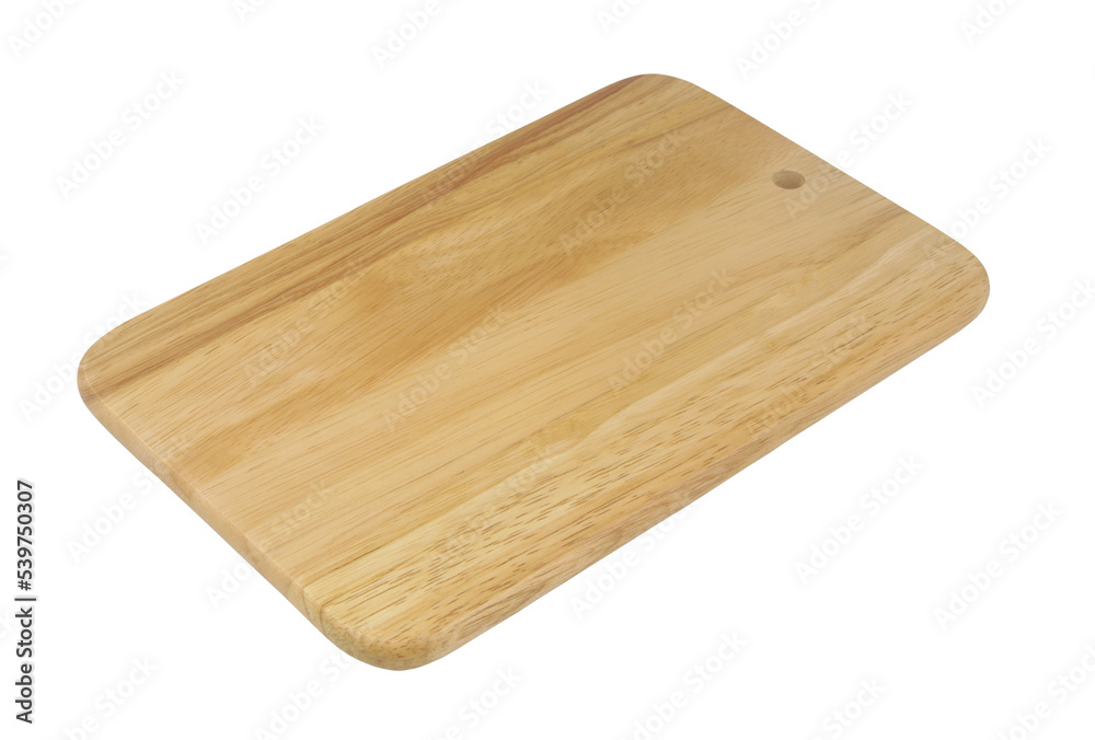 New natural wooden board isolated on white New natural wooden board isolated on white