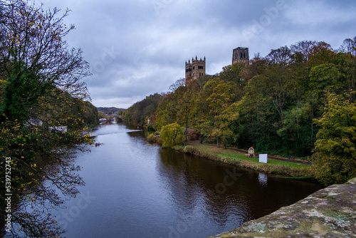 View of the River Wear at Durham and Durham Cathedral