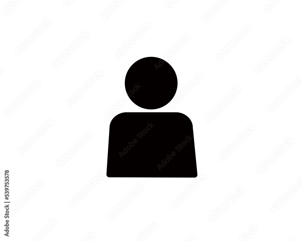 Flat vector icon profile (face, user, avatar). Flat vector icon profile (face, user, avatar).