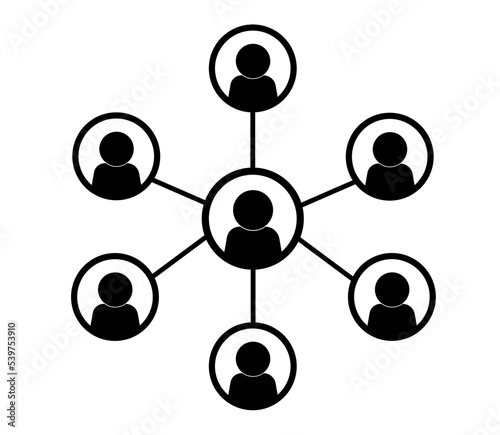 Men Team Icon Vector User Group Of People Pictogram 