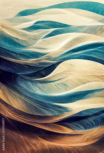 Abstract winter colorimetry