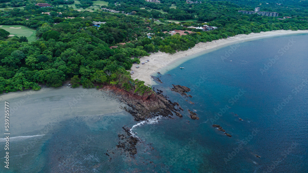 Obraz premium Aerial view of the coast in Costa Rica