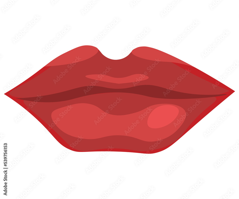 red lips isolated on white background red lips isolated on white background