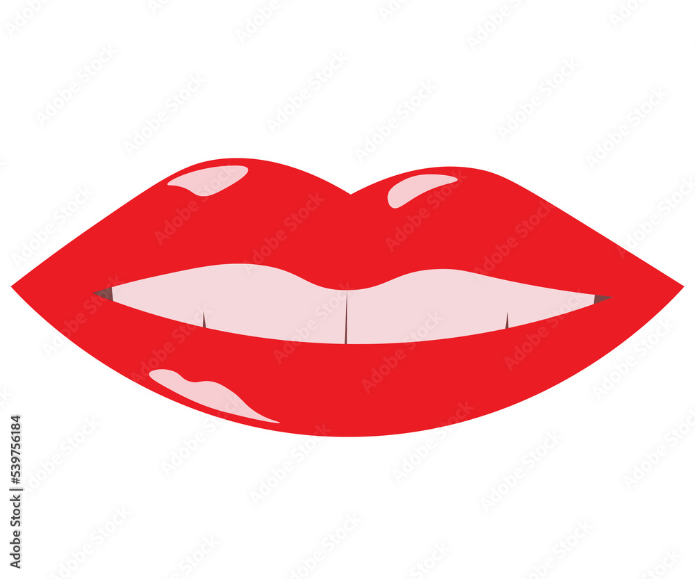 lips isolated on white background lips isolated on white background