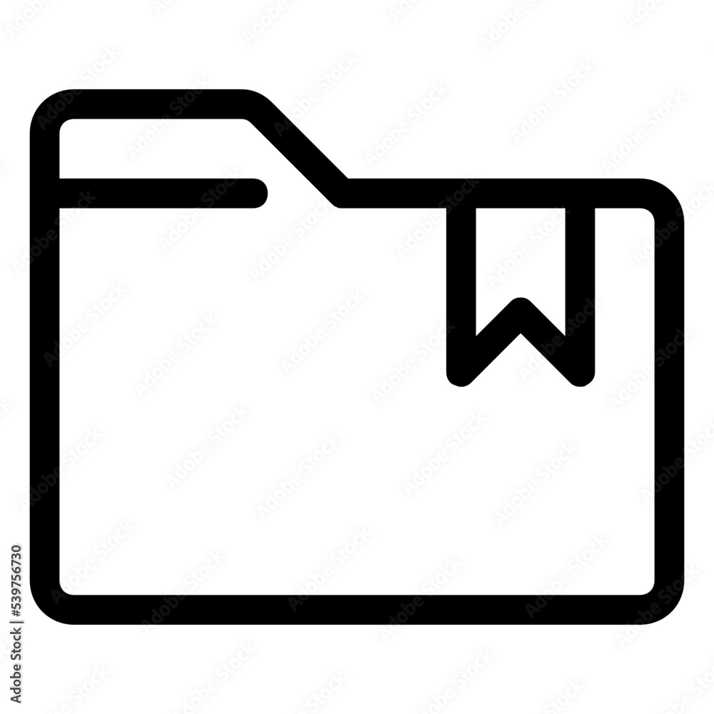 bookmark folder icon Stock Vector Adobe Stock