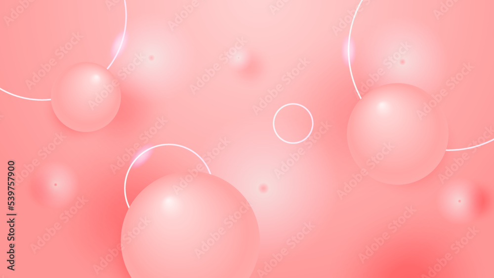 Abstract pink background with blur bokeh