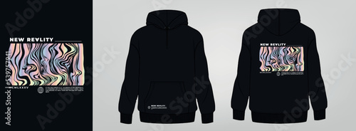 black hoodie art design, urban