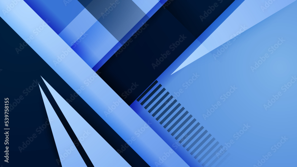 Abstract black and light blue contrast background with light, motion speed, overlap layer, geometric shape, and texture. Vector abstract graphic design banner pattern presentation web template.