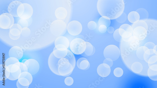 Abstract blue blur defocused bokeh background. Sparkling lights product background. Vector abstract graphic design banner pattern presentation background web template.