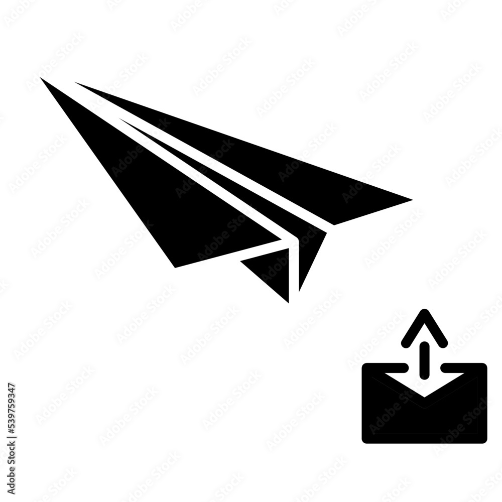 message aircraft icon message aircraft icon