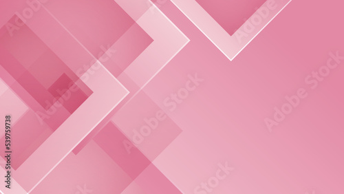Abstract pink minimal background with geometric shape, light, stripe, wave, curve, triangle, and circle. Valentine's day concept background. Vector illustration.