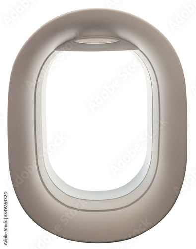 aeroplane airplane window with clear background from a big airplane airline jet