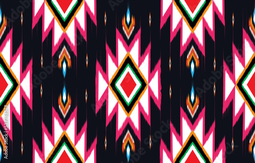 ikat pattern seamless,Tribal ethnic texture,design for printing on products,traditional for background,scarf,clothing,wrapping,fabric,carpet,wallpaper,batik,embroidery style.vector illustration.