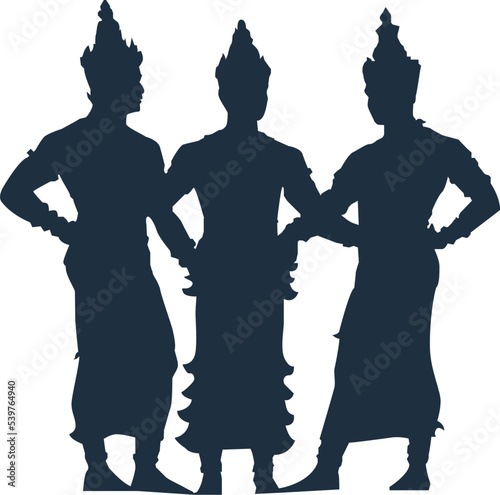 Three kings statue icon