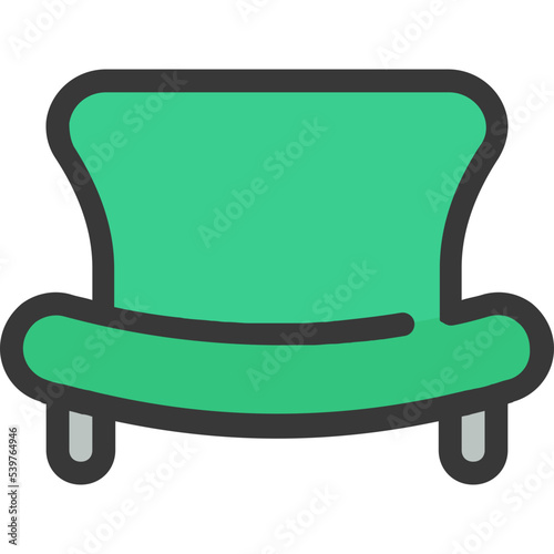 sofa armchair icon