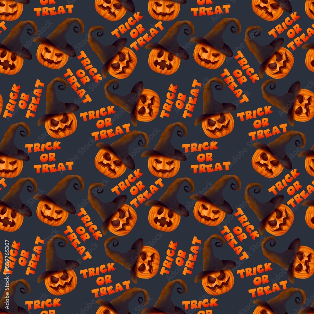 Halloween pumpkin seamless pattern Halloween pumpkin seamless pattern