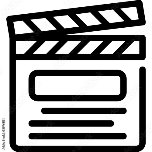clapper slate icon