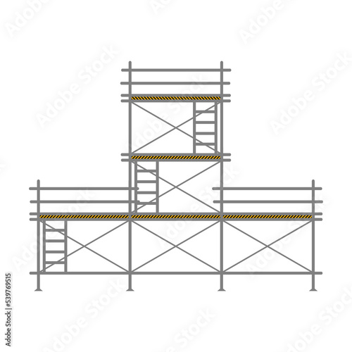 Scaffolding construction flat line icon vector.