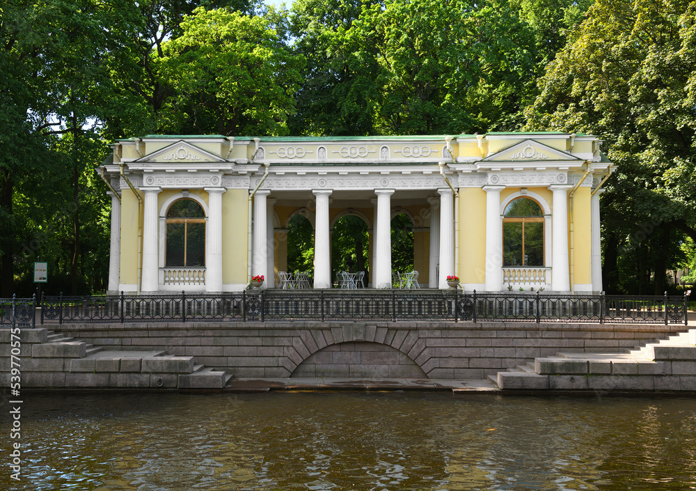 Rossi Pavilion, pavilion on bank of Moyka River in Mikhailovsky Garden in Saint Petersburg