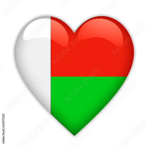 Free Download Madagascar Flag Love Symbol - GFXLoad
