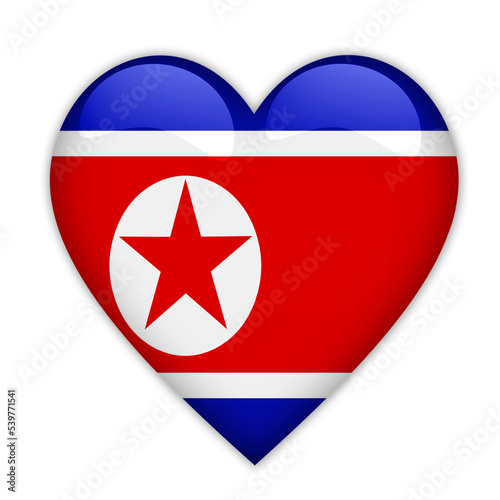 Free Download North Korea Flag Love Symbol - GFXLoad