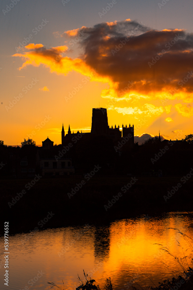 sunset in Durham