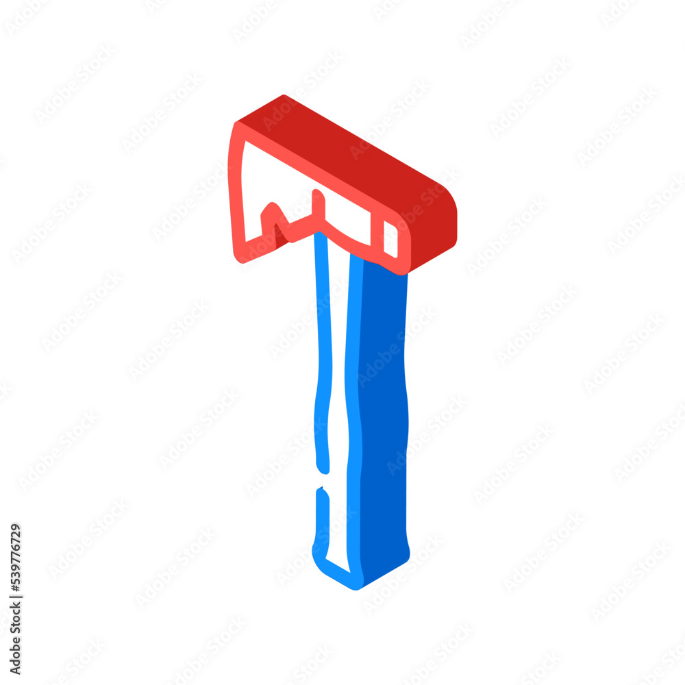 roofing axe blade isometric icon vector. roofing axe blade sign. isolated symbol illustration roofing axe blade isometric icon vector. roofing axe blade sign. isolated symbol illustration