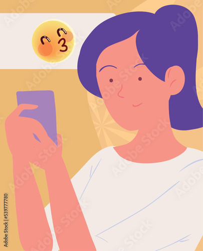 girl using smartphone