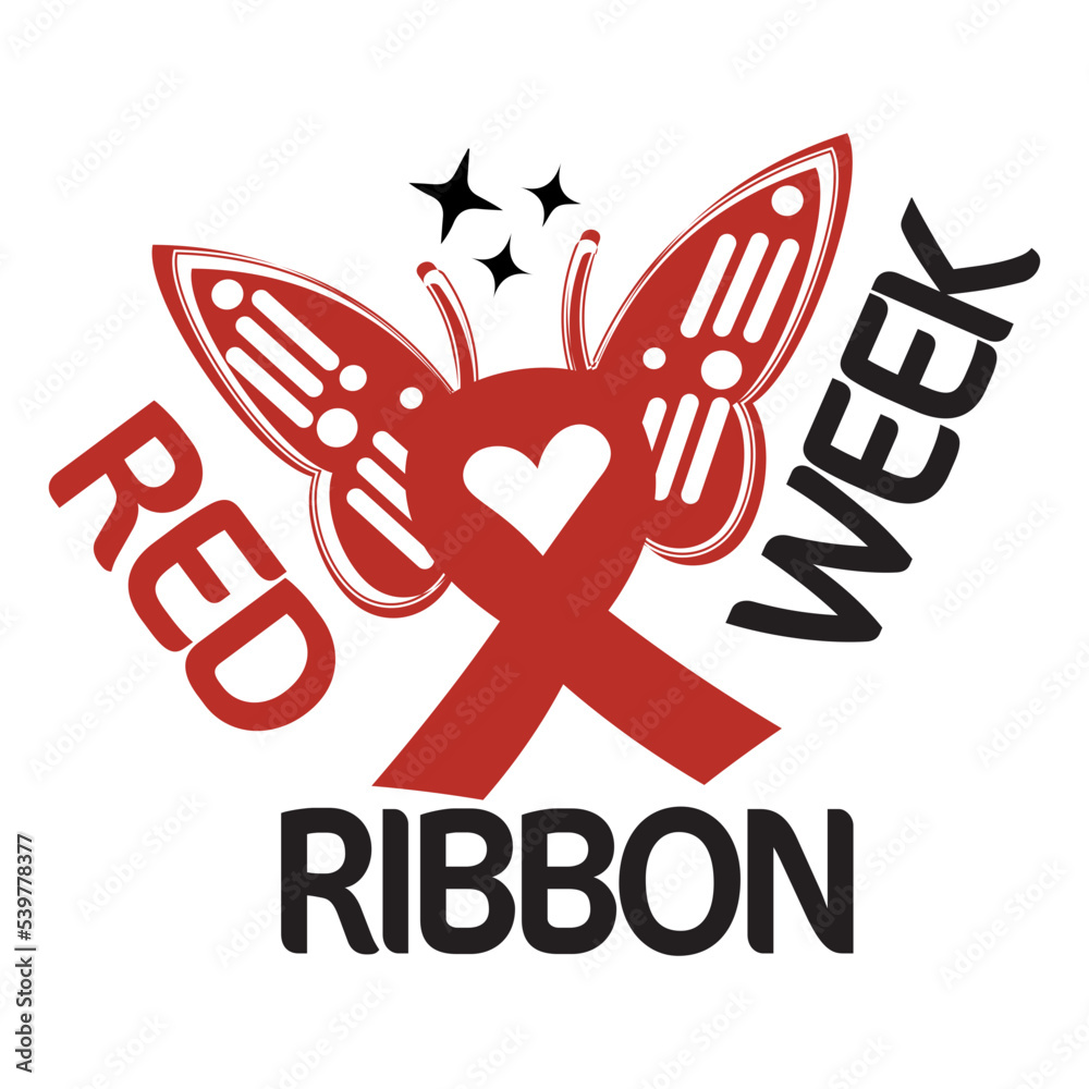red ribbon week svg, No To Drugs SVG, Drug Free SVG, AntiDrug svg, Red Shirt svg, Red Ribbon