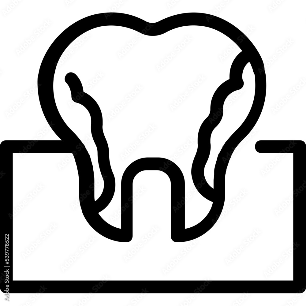 decay tooth icon decay tooth icon