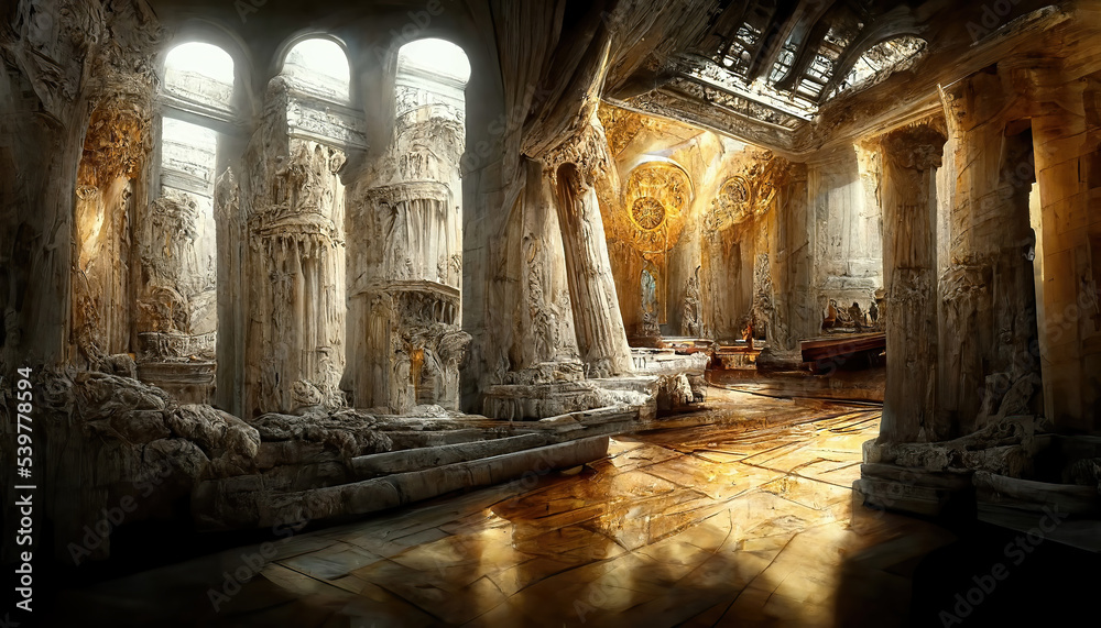Interior ancient greek palace on Pinterest