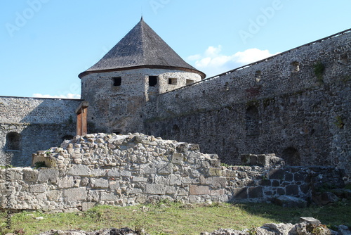 Bzovik, fortified monastery with church in the shout of central Slovakia