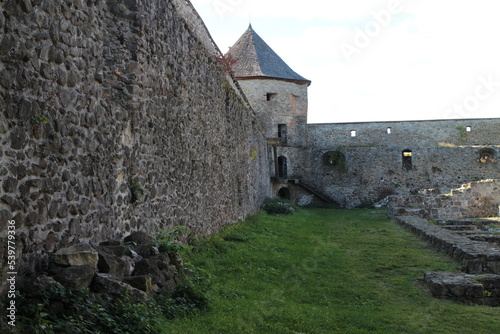 Bzovik, fortified monastery with church in the shout of central Slovakia