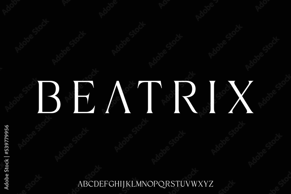 Elegant luxury serif font vector for your brand
