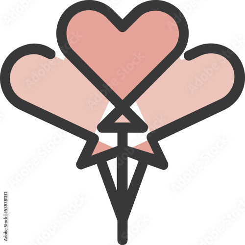 hearth balloon icon
