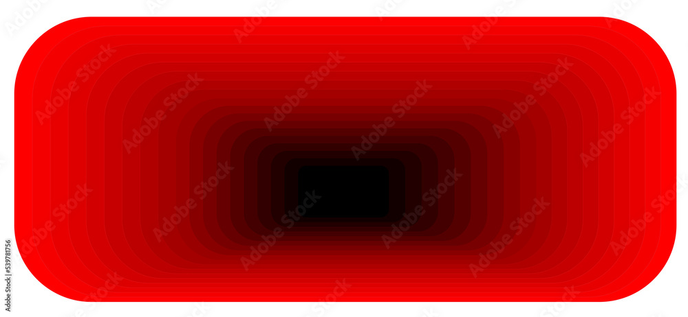 Fototapeta premium perspective géométrique rectangles en dégradé rouge et noir sur fond blanc