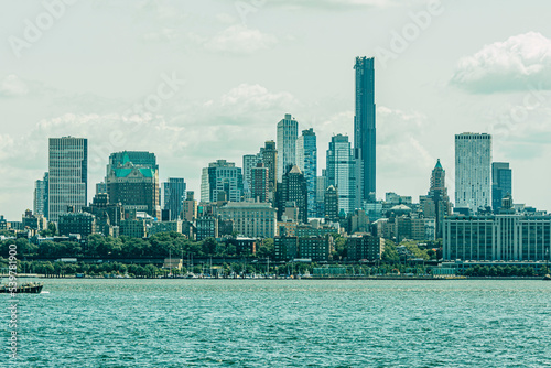 Fotos de Manhattan desde el ferry que dirige a Liberty island.