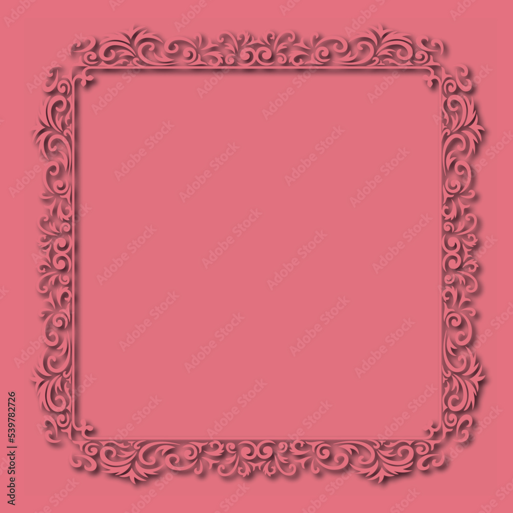 Frame, in the style of an ornament, Vector illustration eps 10, Art. Frame, in the style of an ornament, Vector illustration eps 10, Art.