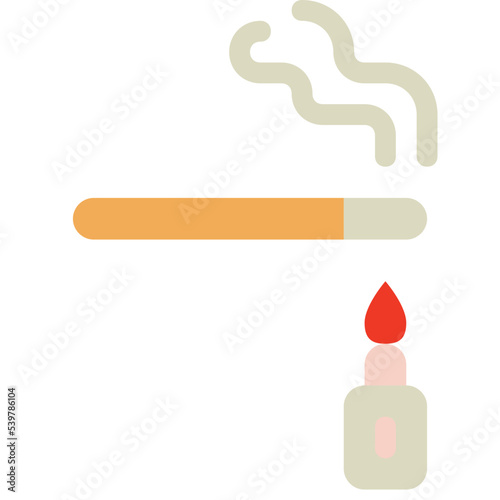 cigarette lighting icon