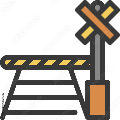 barrier railroad icon