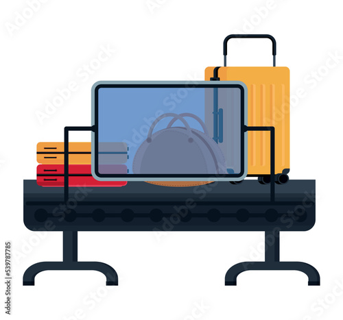 airport conveyor scanner and baggage