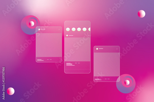 Social media carousel post template
