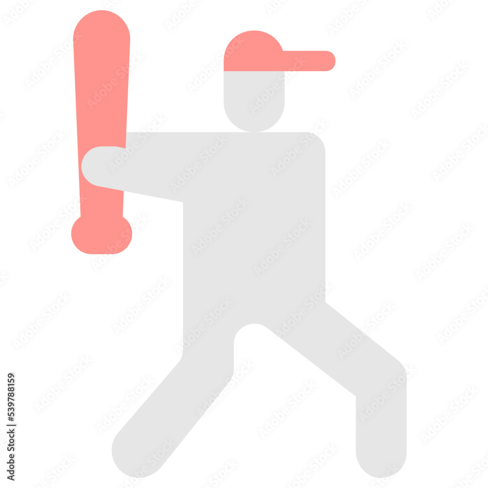 baseball sport racket icon