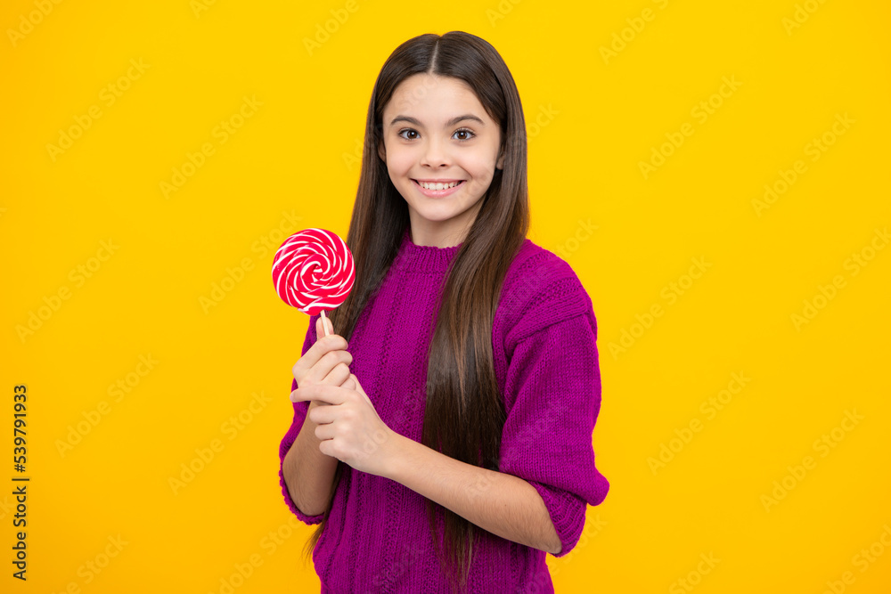 Hipster teenager child girl lick lollypop. Sugar nutrition, candy and sweets. Child eat lollipop popsicle. Hipster teenager child girl lick lollypop. Sugar nutrition, candy and sweets. Child eat lollipop popsicle.