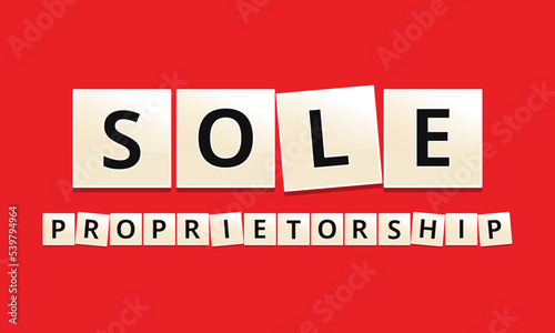 Sole Proprietorship Scrabble Text
